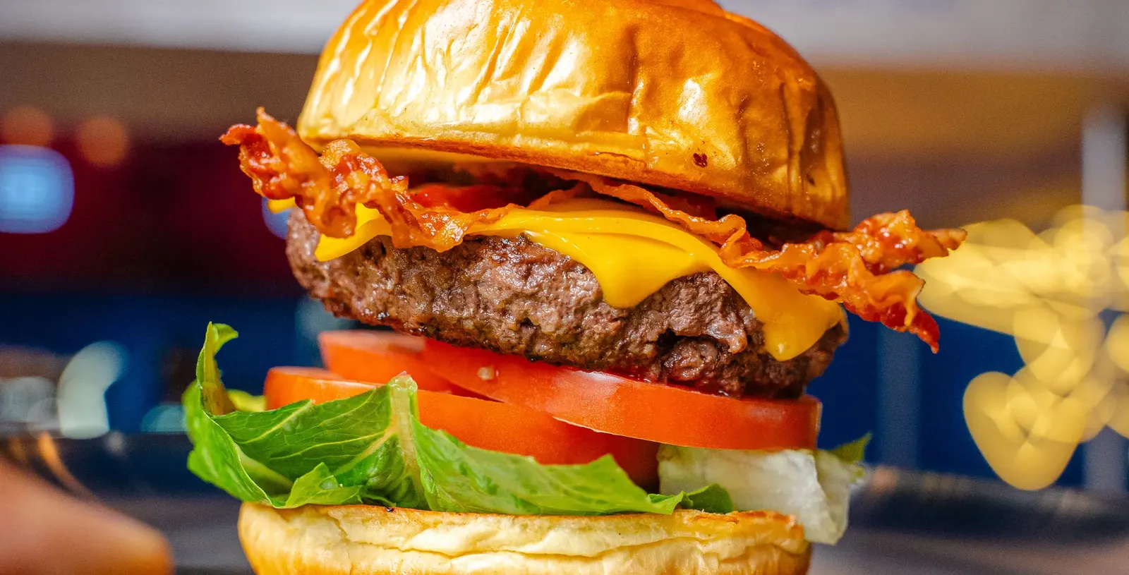 Redondos Miami restaurant hero banner showing fresh burgers and food