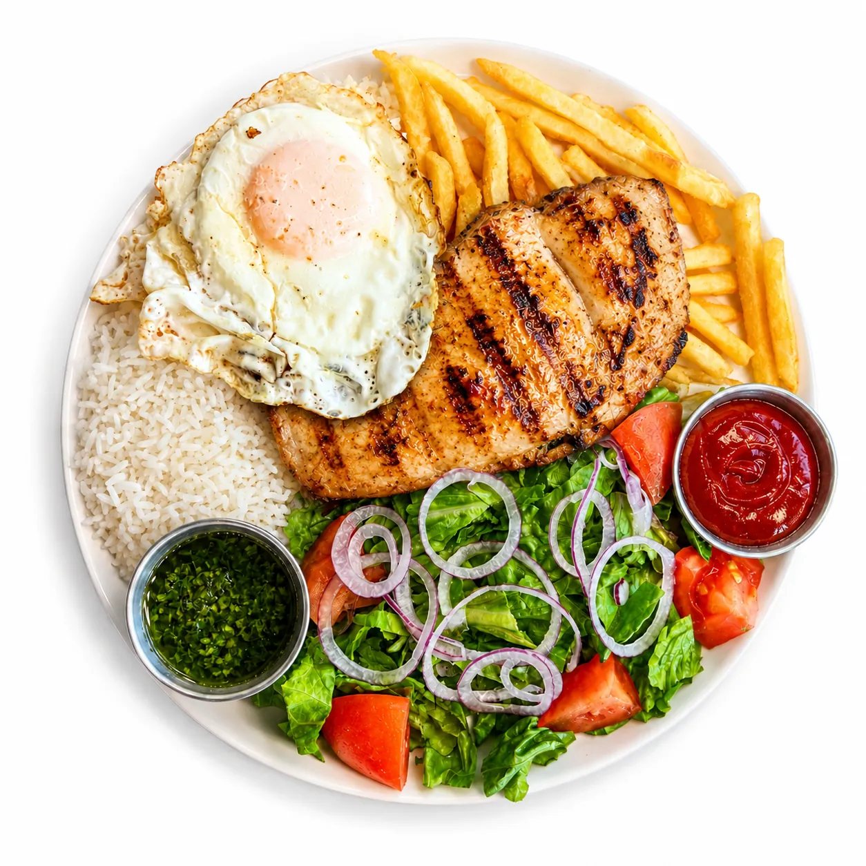 Grilled chicken breast platter at Redondos Miami on Bird Road