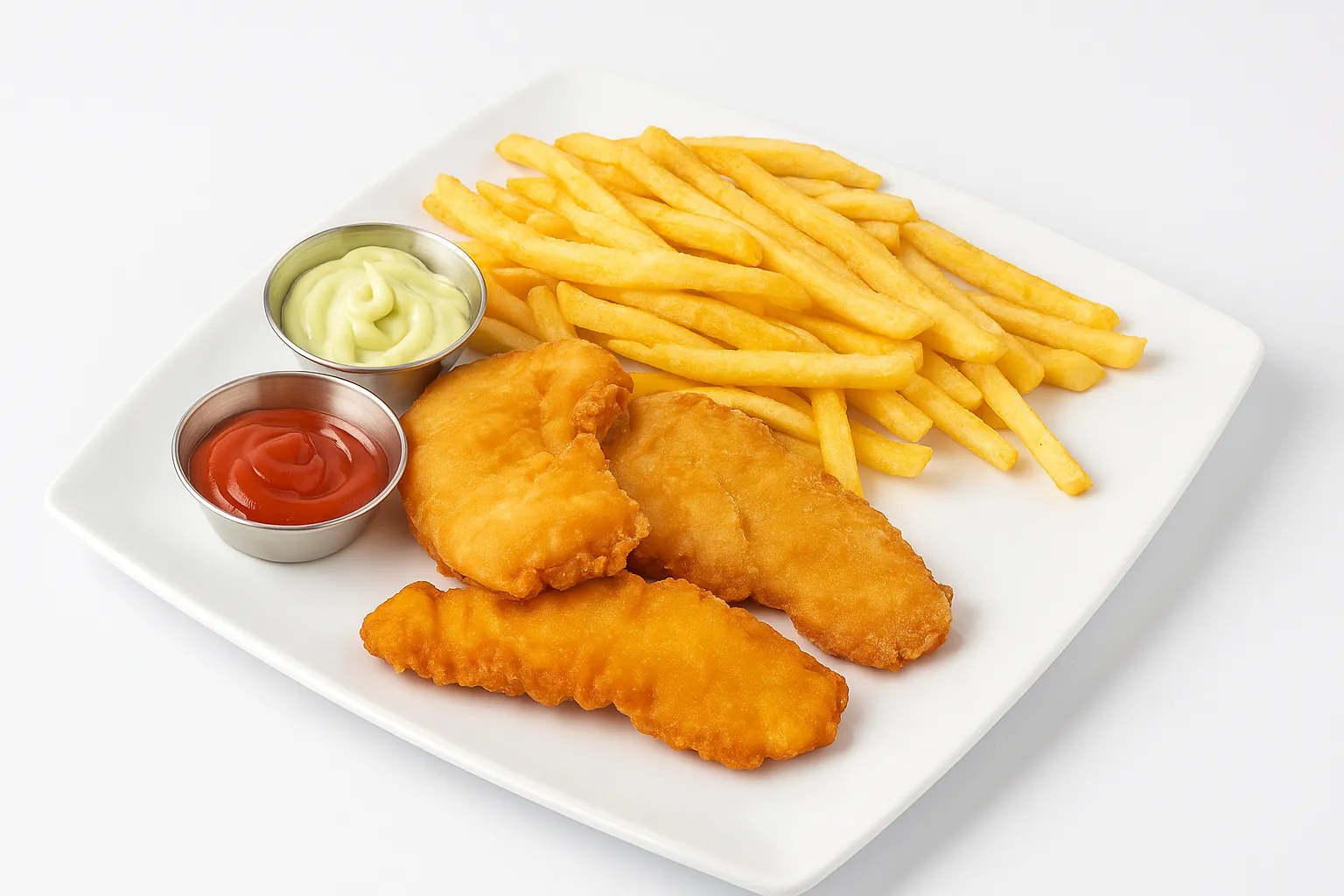 Chicken tenders with fries, a kids meal at Redondos Miami on Bird Road