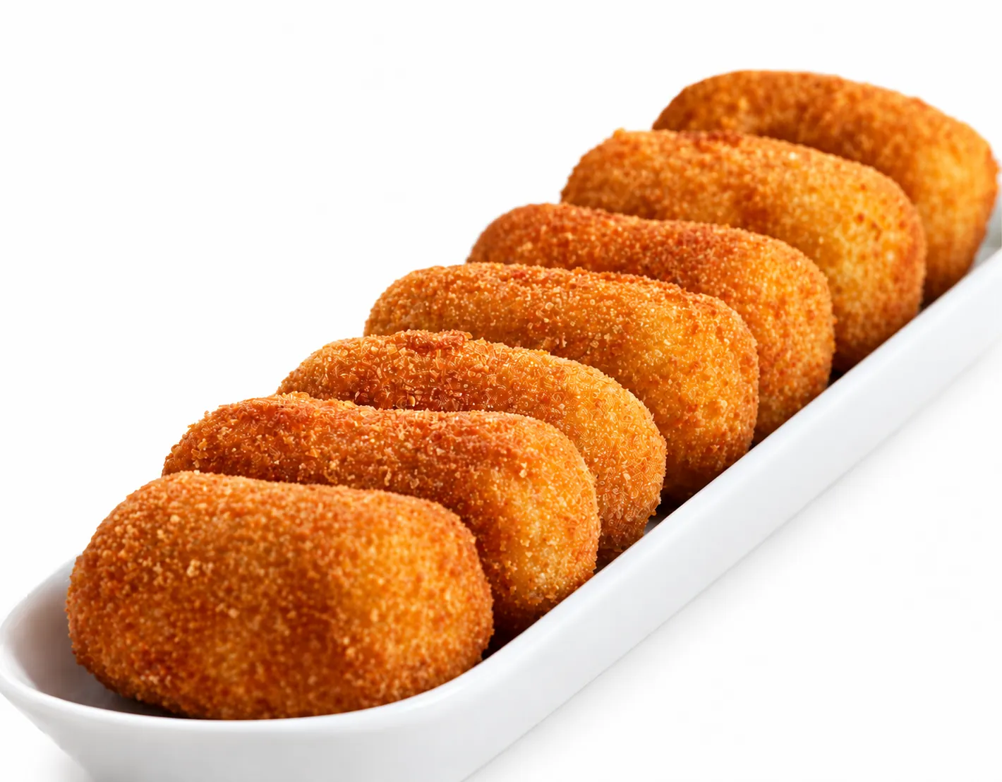 Eight creamy Spanish croquetas with Ibérico ham, Manchego, cod or chorizo at Redondos Miami on Bird Road