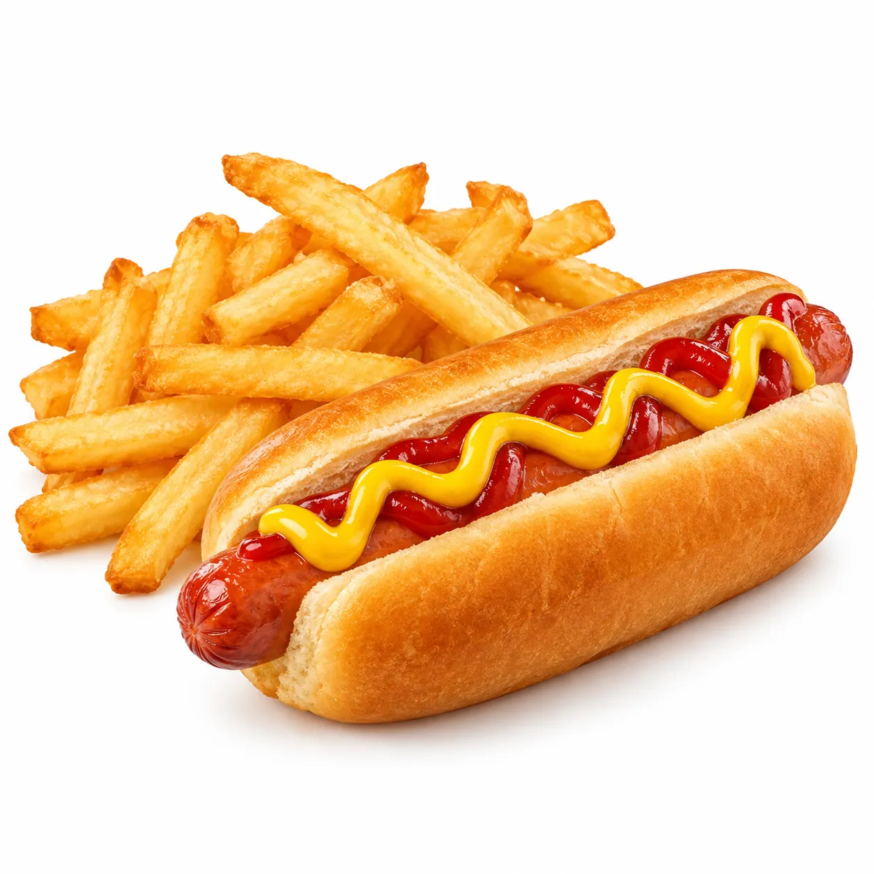 Kids hot dog with fries, a kids meal at Redondos Miami on Bird Road
