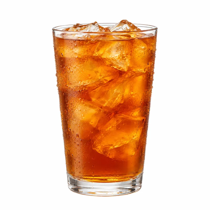 Glass of iced tea over ice at Redondos Miami