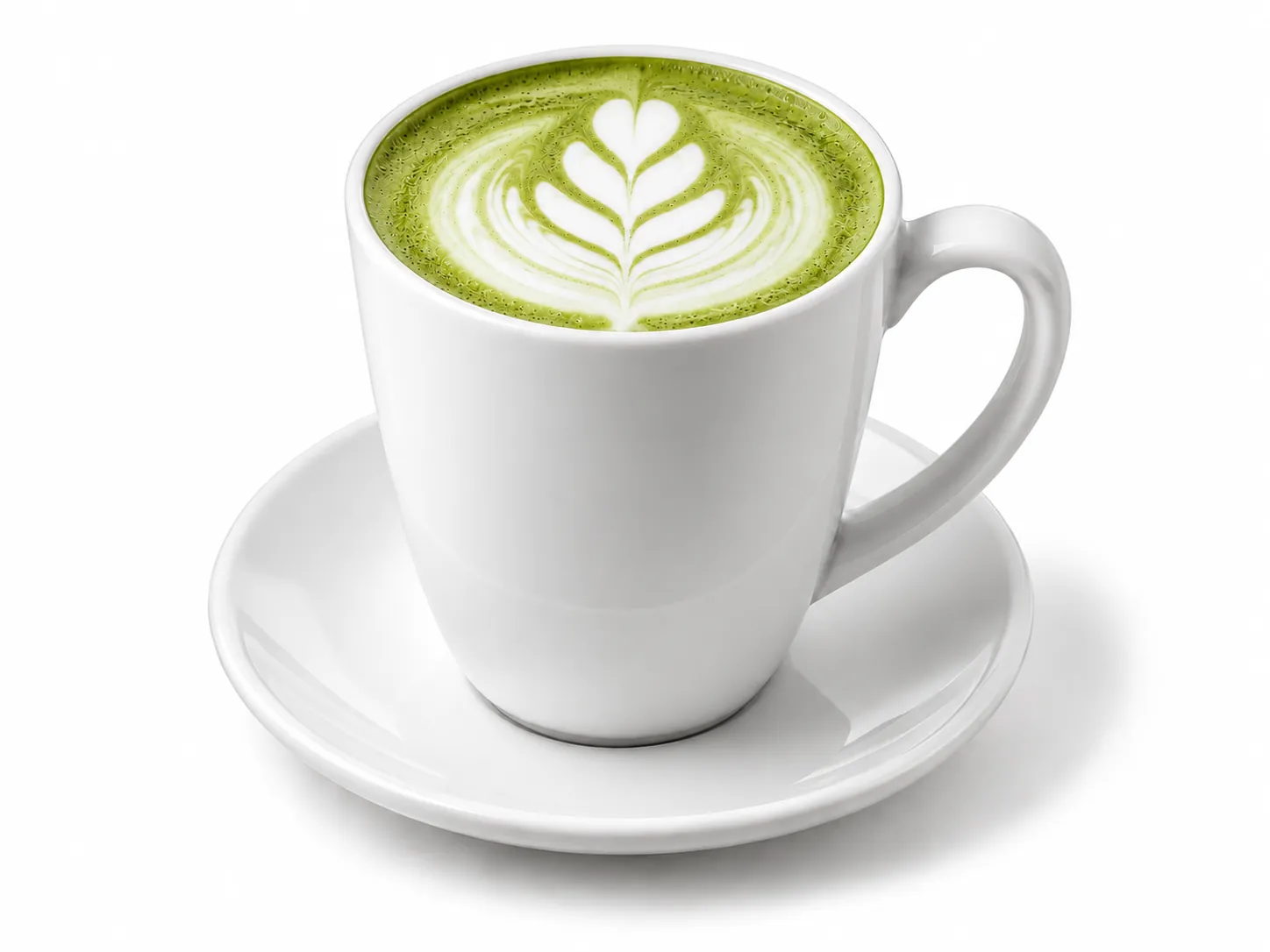 Matcha green tea latte with steamed milk at Redondos Miami on Bird Road