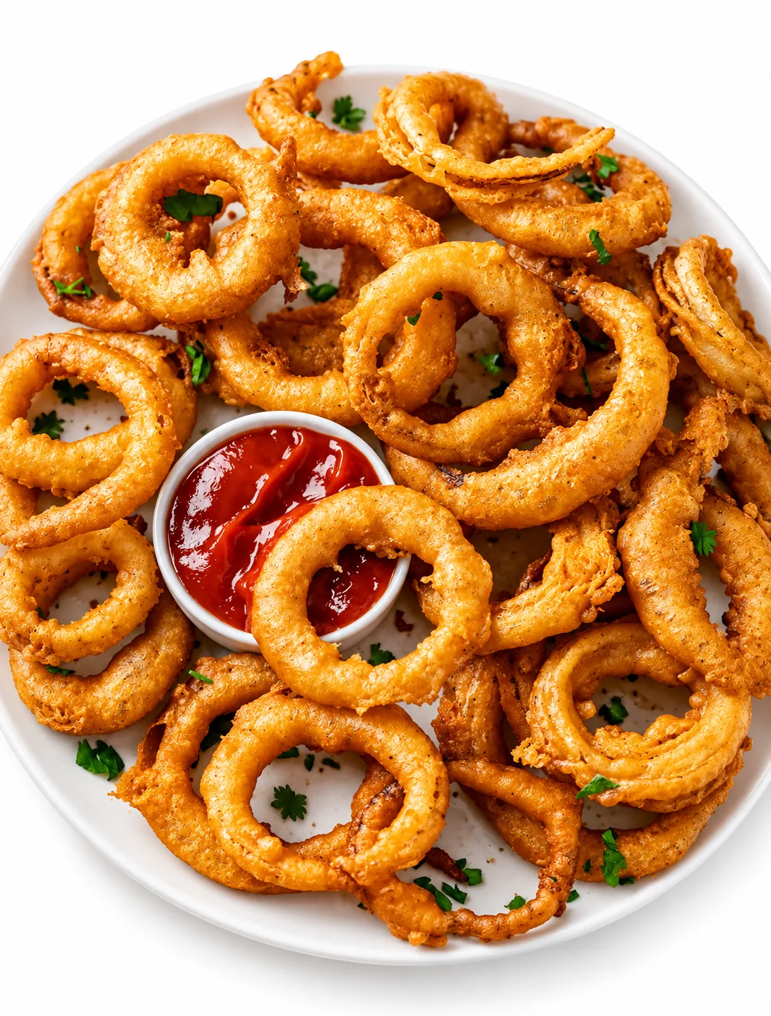Thick-cut golden-fried onion rings at Redondos Miami on Bird Road