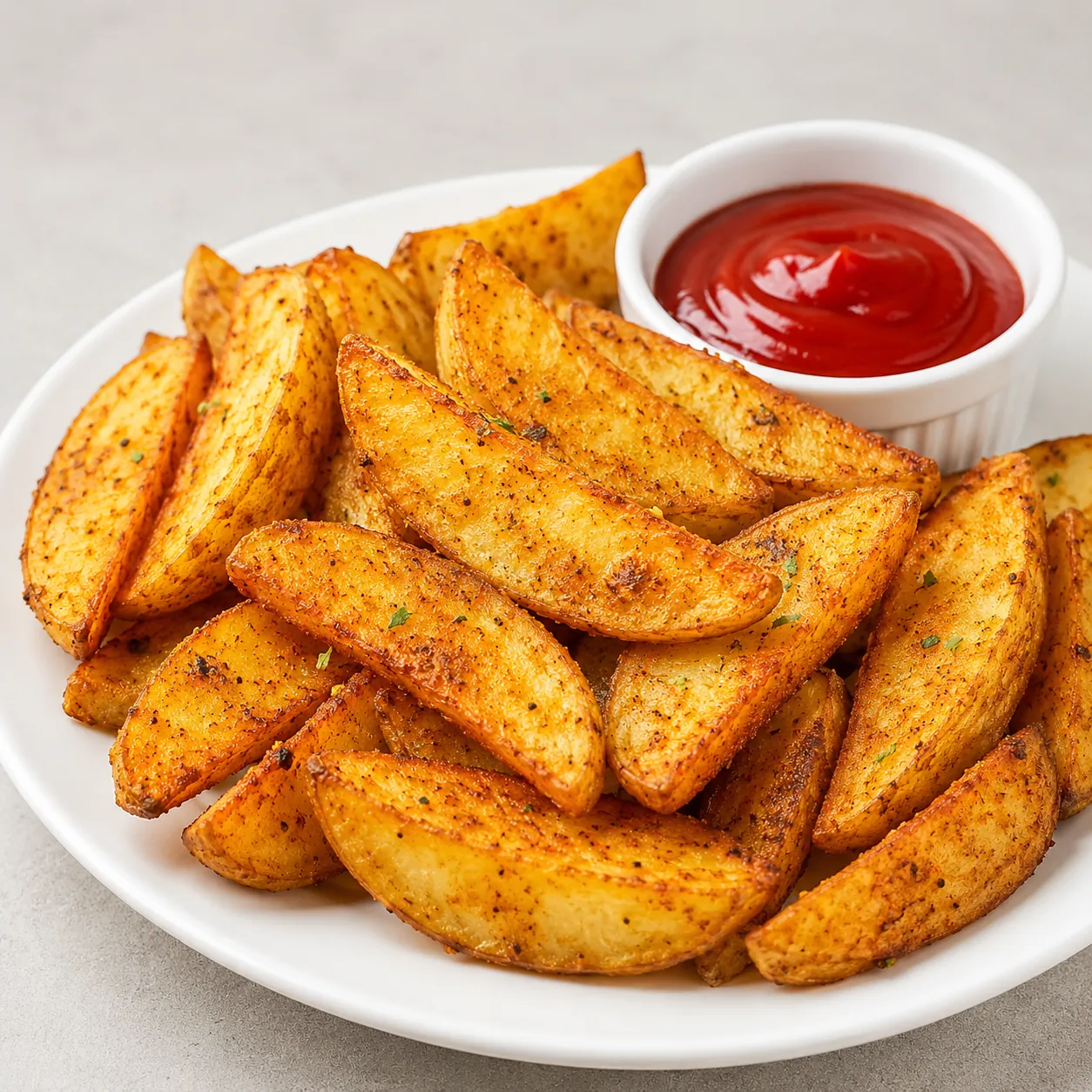 Crispy golden seasoned potato wedges at Redondos Miami on Bird Road