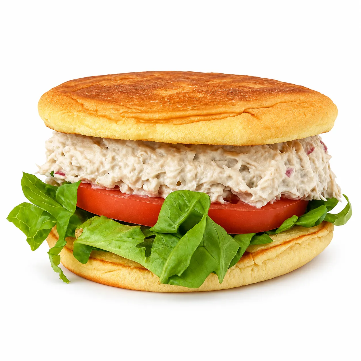 Tuna salad sandwich on brioche with tomato and lettuce at Redondos Miami on Bird Road