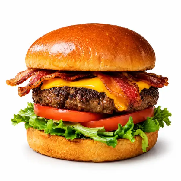 8 oz Angus cheese BLT burger with bacon, lettuce and tomato at Redondos Miami on Bird Road